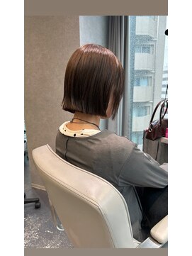 リラス 博多(rilas) 外はねボブ　ワイドバング　イメチェン　顔まわりレイヤー