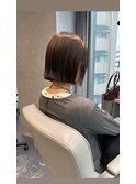 外はねボブ ワイドバング イメチェン 顔まわりレイヤー