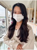 絹髪韓国レイヤースタイル