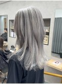 ホワイトグレージュ/チェリーブラウン/ミニウルフ[稲毛/稲毛駅]