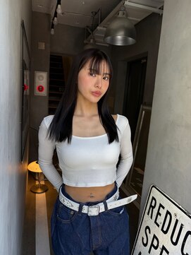 ジーナ(XENA) 顔型別ヘアスタイル特集　ダークグレージュ