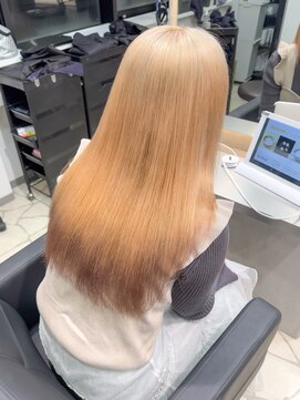 ラピステン 福岡天神 大名店(Lapis) デザインカラーホワイトグレージュミニウルフチェリーブラウン