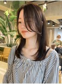武蔵小杉顔まわりレイヤーボブ韓国風ボブ透明感カラー20代30代