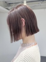 ラック 表参道(LUCK)&nbsp;ボブ/ミニボブ/ピンク/ピンクベージュ/ブリーチなし/20代