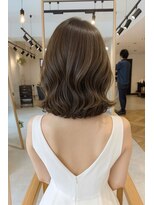 サードバイローラン(THiRD by ROULAND)&nbsp;【THiRD】オリーブグレークラゲヘアーココアベージュ