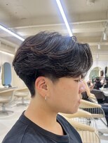 ニコ トウキョウ ヨコハマ(nico)&nbsp;メンズセンターパートウルフセンターパートニュアンスパーマ襟足