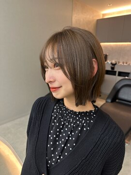 サンド 鹿児島中央(sand) 似合わせパツっとボブ