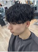横浜波巻きパーマツイスパツイストスパイラルパーマ緩め弱め30代