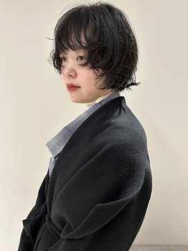 レイヤーボブ×ニュアンスパーマ