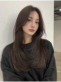 似合わせカット 大人ガーリー ダークアッシュ