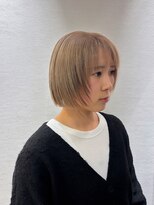 ジプソ(Gypso Hair salon)&nbsp;(そうや) ミルクティーレイヤーボブ