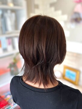 ヘアーズファイン(hair's fine) ハンサム◎髪質改善ショート×前髪なし40代50代