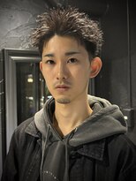 アウル 心斎橋(owl) 【ツイスト×スパイキーショート】メンズパーマ/短髪/刈り上げ
