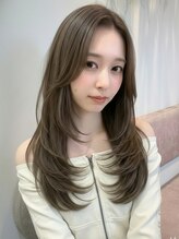 ルーチェ 溝の口(Luce)&nbsp;透明感グレージュ/顔周りレイヤー/大人韓国風ロング［溝の口］