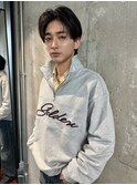 センターパート/曲がる縮毛矯正/リバースセンターパート/新宿