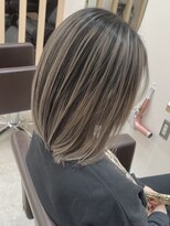 ユウル 横浜(juhl.)&nbsp;エアタッチバレイヤージュラテグレージュブリーチダブルカラー