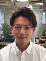ルシードスタイル アウラ 松戸市五香(LUCIDO STYLE Aura) 刈り上げセンターパート×フェザーパーマ×サーフカール波巻き