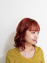 エレガンスモア(elegance MORE)&nbsp;【個性派かわいい】ワイドシースルーバング×波巻きウェーブボブ