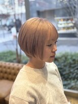 モザミ(MOZAMI)&nbsp;ほんのりピンクミルクティーベージュ丸みショート