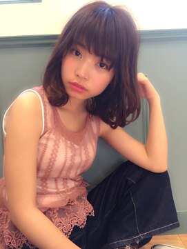 ネオリーブアイム 横浜西口店(Neolive aim) Neoive aim ピンクベージュのふんわりミデイ