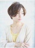 くせ毛風カール×キュートな大人ショートボブ