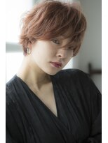 ミエル ヘア 新宿(miel hair) 【mielhair新宿】アプリコットオレンジショート