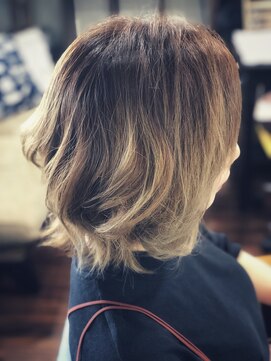 ベースヘアー(BASE hair) バレイヤージュカラー