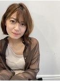 伸ばしかけ外ハネナチュラル