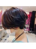 艶暖色カラー×ショート