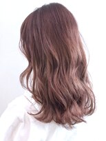 アイティーバイアルバム 藤沢店(IT by ALBUM)&nbsp;ピンクベージュ_フリンジウェーブセシルカット_ba301171