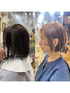 カシュカシュ(cache cache) ボブからのショートボブスタイル☆