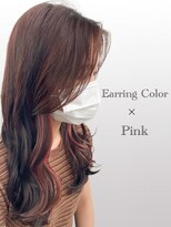 サラジュ 仁川店(SARAJU) 透明感カラー　イヤリングカラー×透明感ピンク