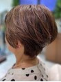 ヘアーリゾートエヌスタイル Hair Resort n-style ハイライトを入れて動きをだして、かっこ可愛いショート。