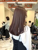 リンヘアーバイギフト 表参道(RIN hair by GIFT) ピンクブラウン/春カラー/レイヤーカット/顔まわり/くびれ