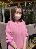 《TOPHAIR 玉島店/ ベリー》顔周りレイヤー×ミディアムロブ