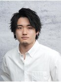 メンズウルフアップバング<理容室><MEN'S/中野/バーバー>