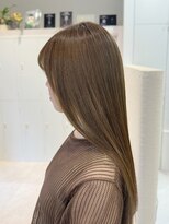 シュク 高円寺(SYUK)&nbsp;加藤【高円寺 中野】オリーブベージュ/顔周りカット/ロング