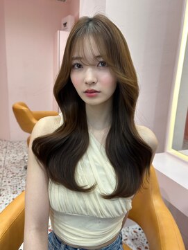 ボタン シブヤ(VOTAN SHIBUYA) 韓国ヘア/前髪あり/顔まわりカット/くびれヘア/シースルーバング