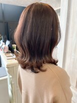 キャアリー(Caary)&nbsp;福山市美容師求人スタッフ募集中秋冬マロンベージュ20代外ハネ