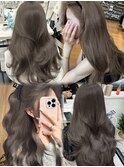 アッシュグレージュ  オリーブグレージュ  透明感カラー