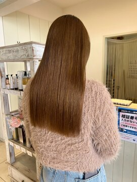 オブジェ シエル(obje't ciel) 【obje't ciel】ブラウンベージュ/ストレートロング【佐藤早希】