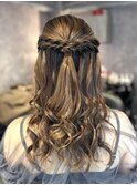《mana》ハーフアップ/お呼ばれヘア/結婚式ヘアセット/大宮/埼玉