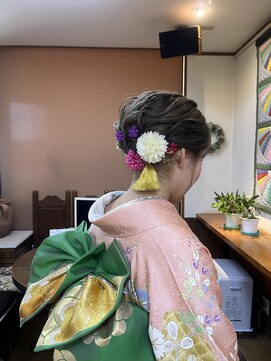 北本 美容室 アップヘア