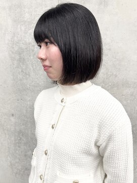 モリオ(morio) ナチュラルストレート内巻きワンレンボブ