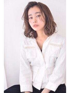 ケーツー 谷町(K-two) ルーズパーマで作る楽ちんミディアム