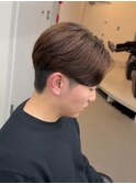 爽やか無造作ビジネスツーブロックニュアンスパーマ