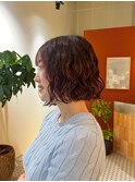 くせ毛風パーマスタイル