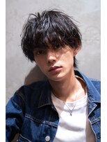 ケアリー 練馬(Carelly)&nbsp;ツイストパーマ七三オールバックマッシュウルフスリークショート