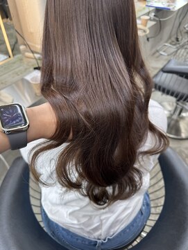 ロンド 表参道店(Lond) くびれヘア/アプリコットオレンジ/ハイライトカラー/レイヤー