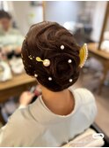 和装シニヨンアップヘアセット